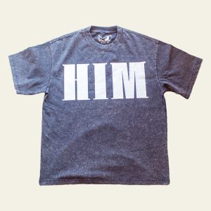 Watch The Fit navy blue acid wash Him streetwear t-shirt